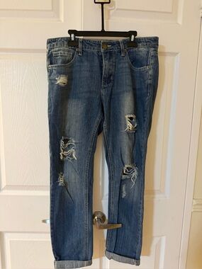 life in progress Dark Blue Denim Jeans with Button Fly